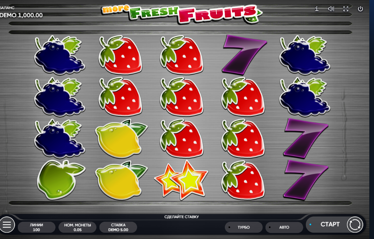 Изображение игрового автомата More Fresh Fruits