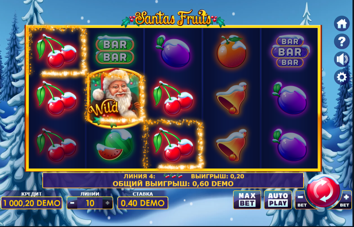 Изображение автомата Santa's Fruits